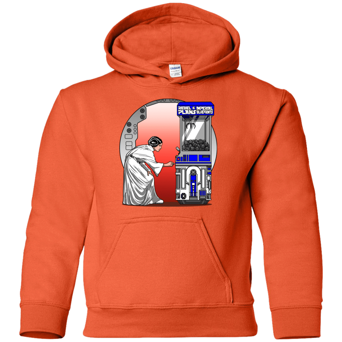 Sweatshirts Orange / YS Rebel Plans Youth Hoodie