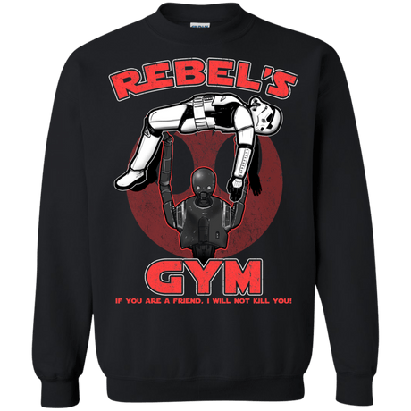 Sweatshirts Black / Small Rebel's Gym Crewneck Sweatshirt
