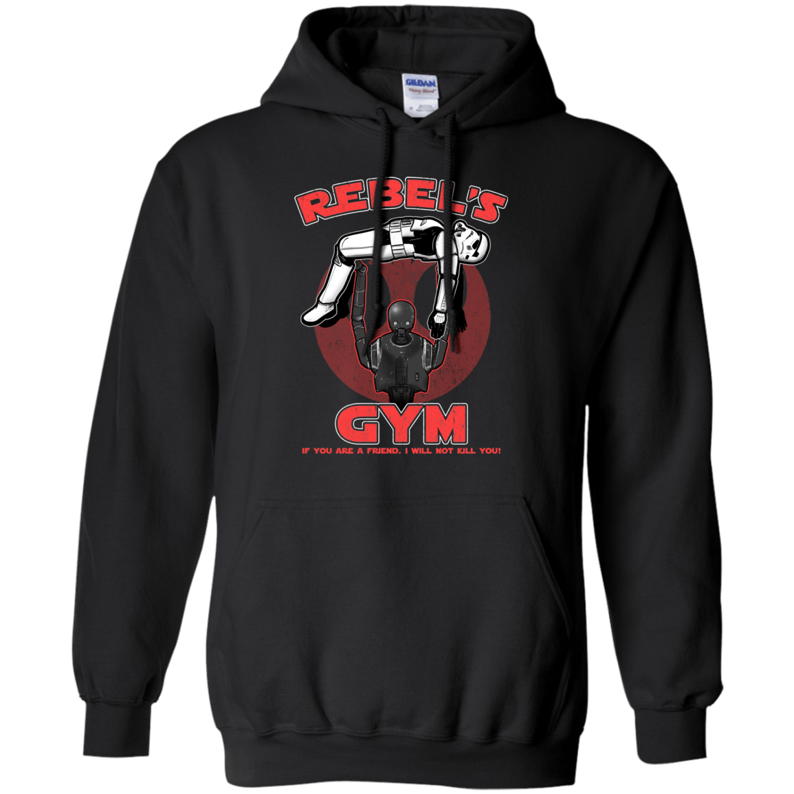 Sweatshirts Black / Small Rebel's Gym Pullover Hoodie