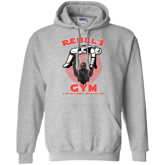 Sweatshirts Sport Grey / Small Rebel's Gym Pullover Hoodie