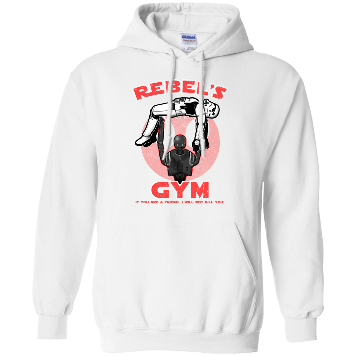 Sweatshirts White / Small Rebel's Gym Pullover Hoodie