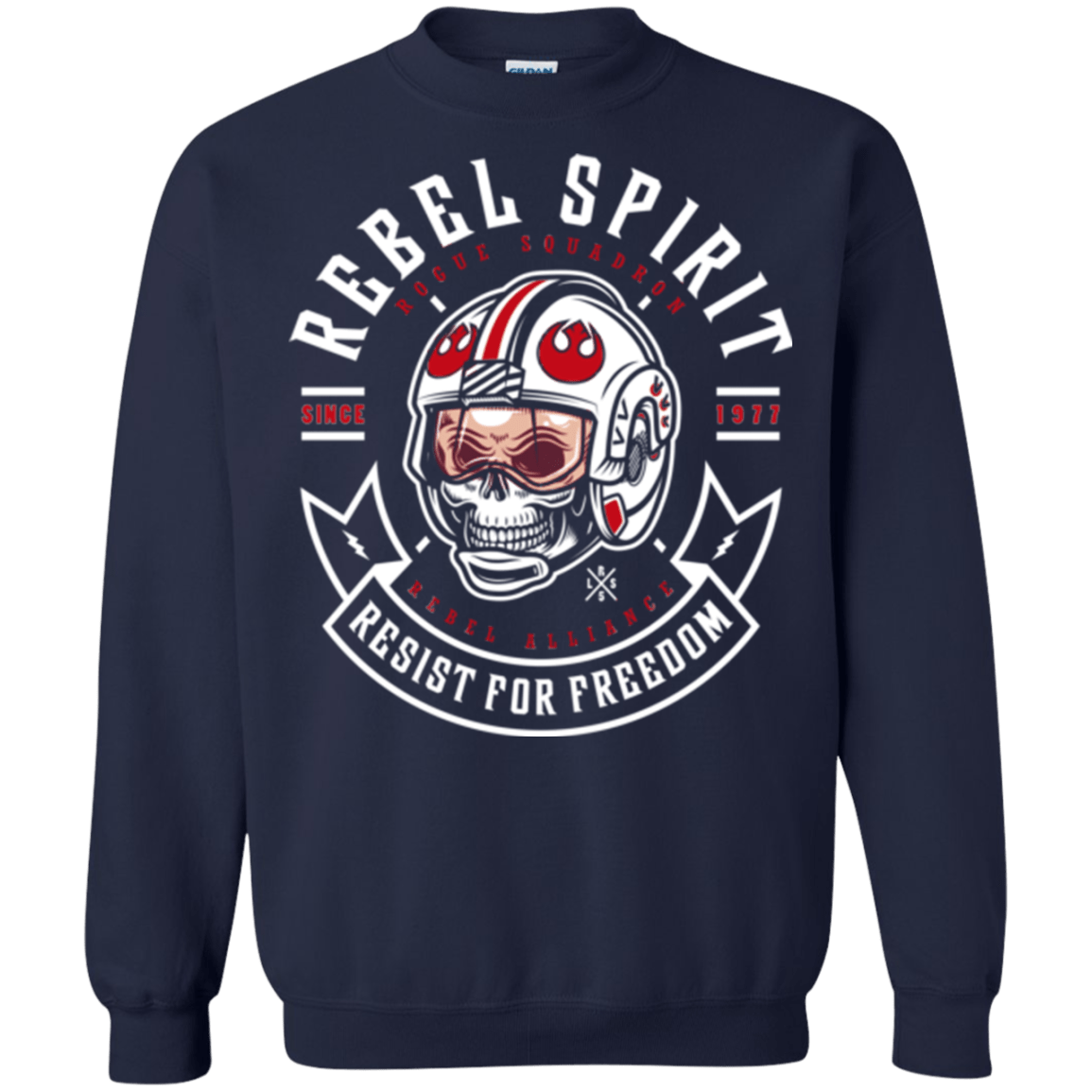 Sweatshirts Navy / Small Rebel Since 1977 Crewneck Sweatshirt