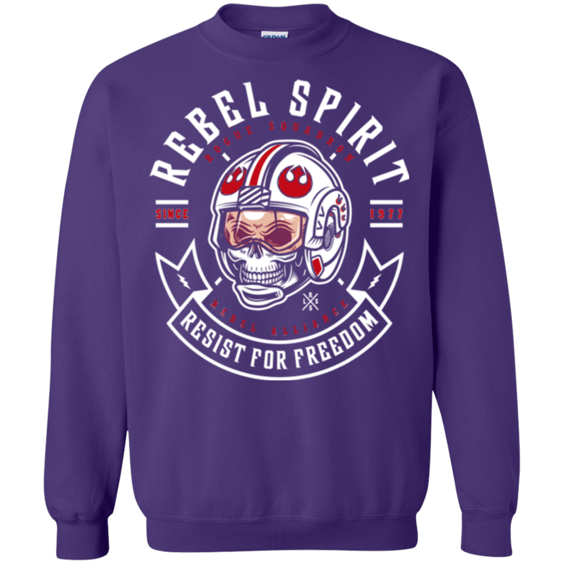 Sweatshirts Purple / Small Rebel Since 1977 Crewneck Sweatshirt