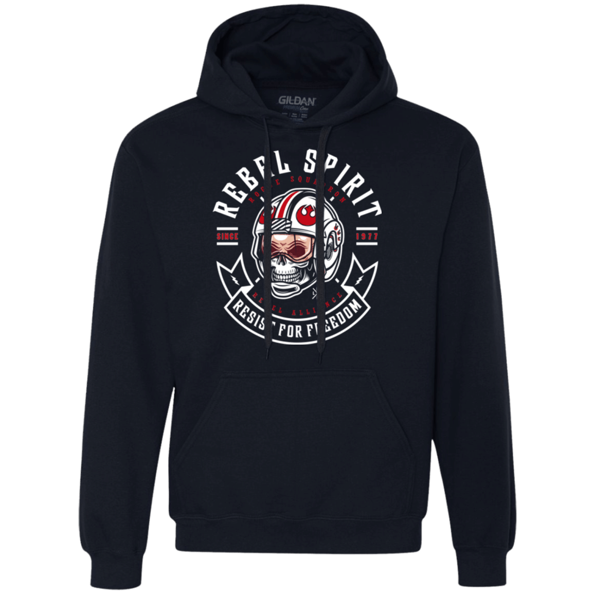 Sweatshirts Navy / Small Rebel Since 1977 Premium Fleece Hoodie