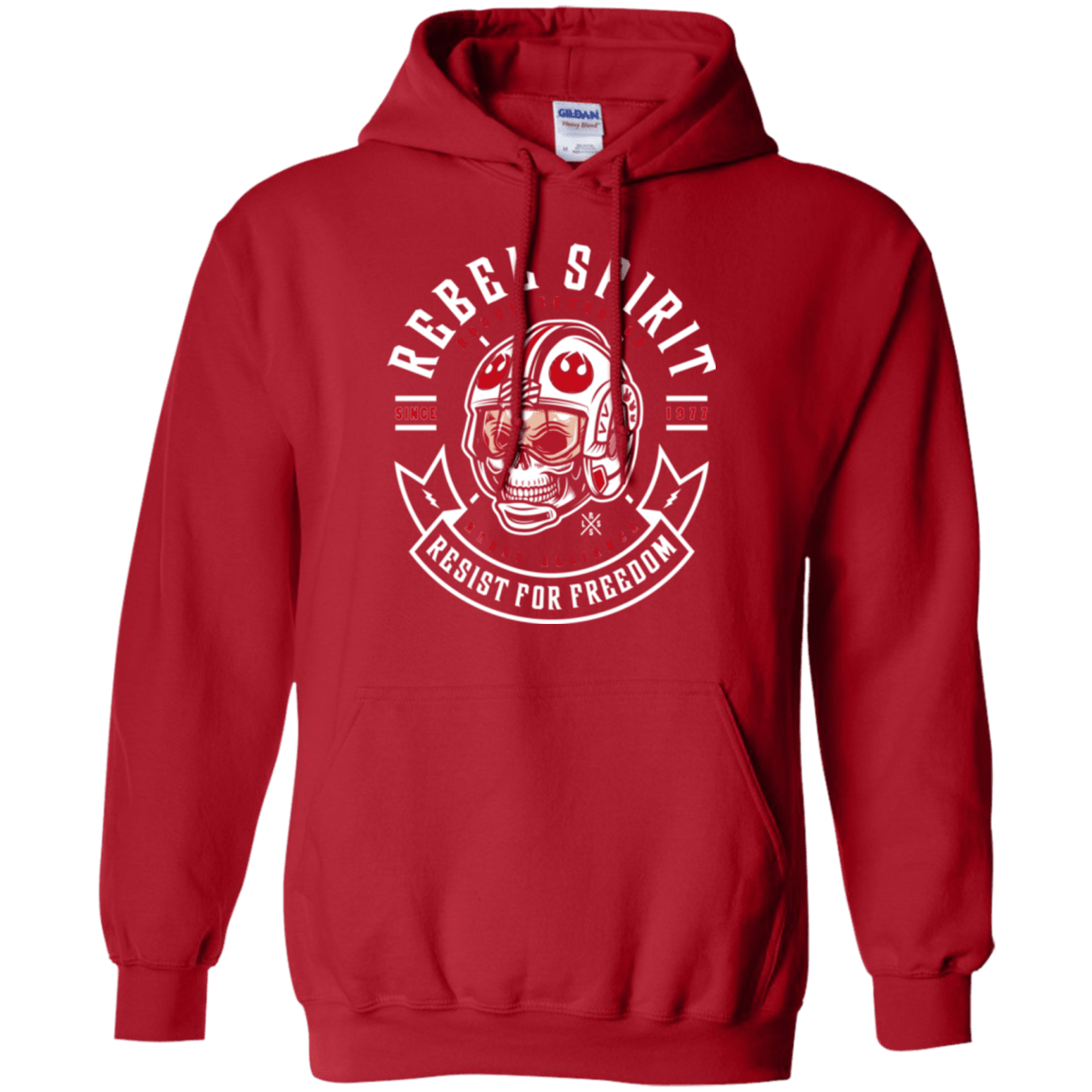 Sweatshirts Red / Small Rebel Since 1977 Pullover Hoodie