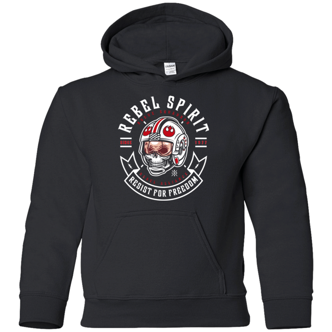 Sweatshirts Black / YS Rebel Since 1977 Youth Hoodie