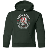 Sweatshirts Forest Green / YS Rebel Since 1977 Youth Hoodie