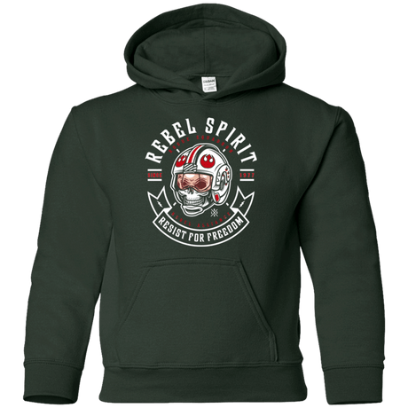Sweatshirts Forest Green / YS Rebel Since 1977 Youth Hoodie