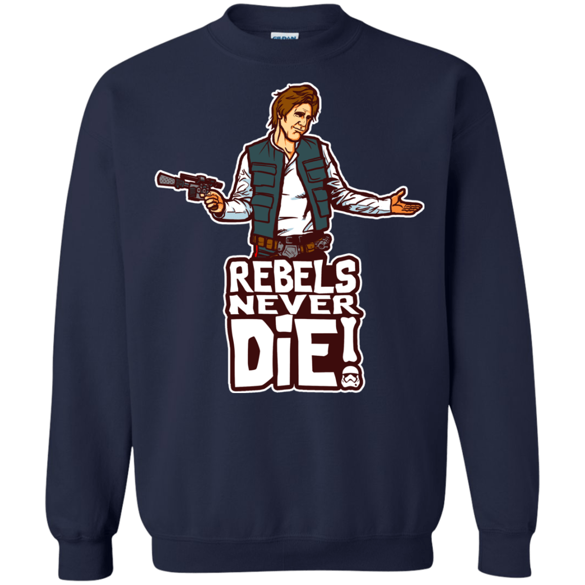 Sweatshirts Navy / S Rebels Never Die Crewneck Sweatshirt