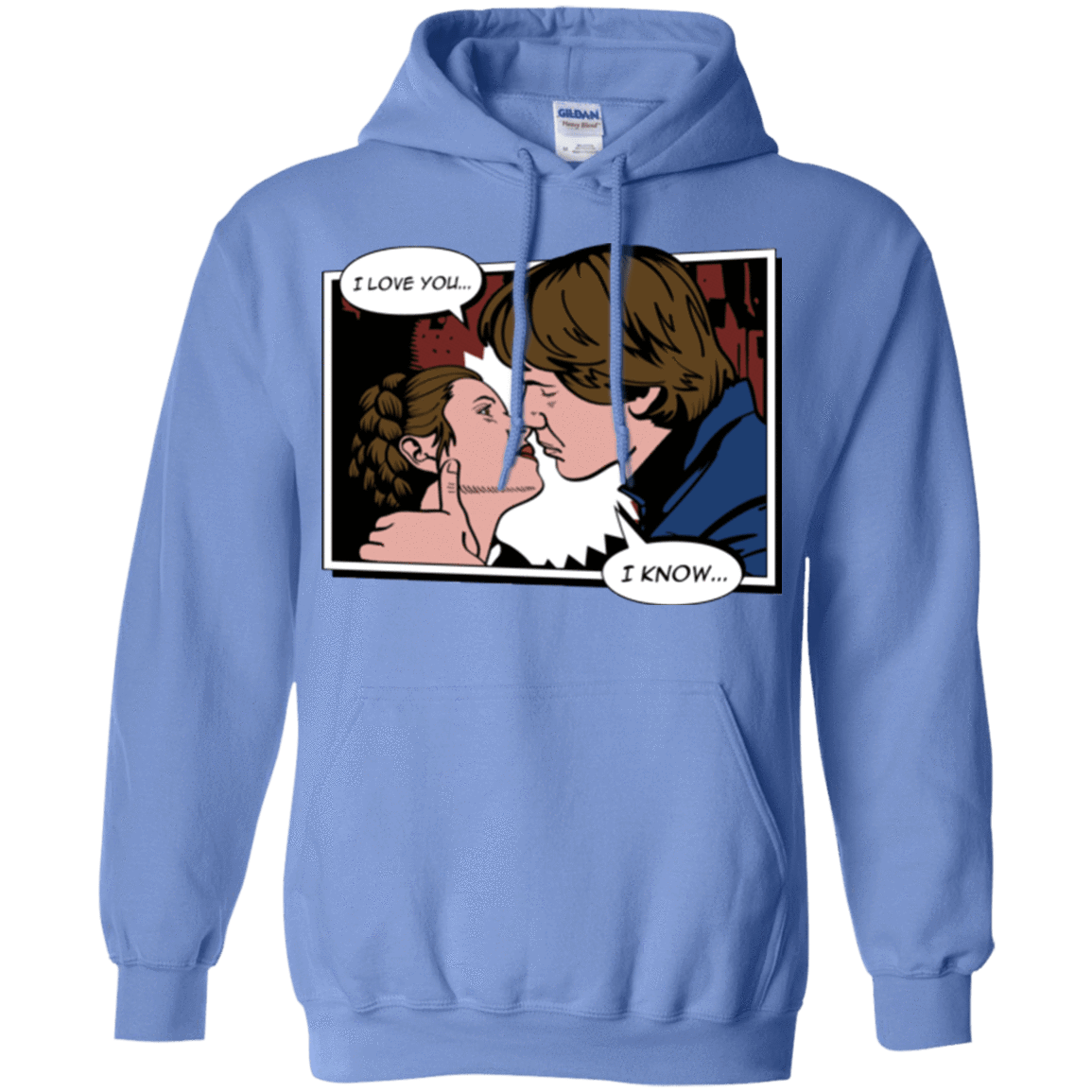 Sweatshirts Carolina Blue / S Rebelstein Kiss Pullover Hoodie