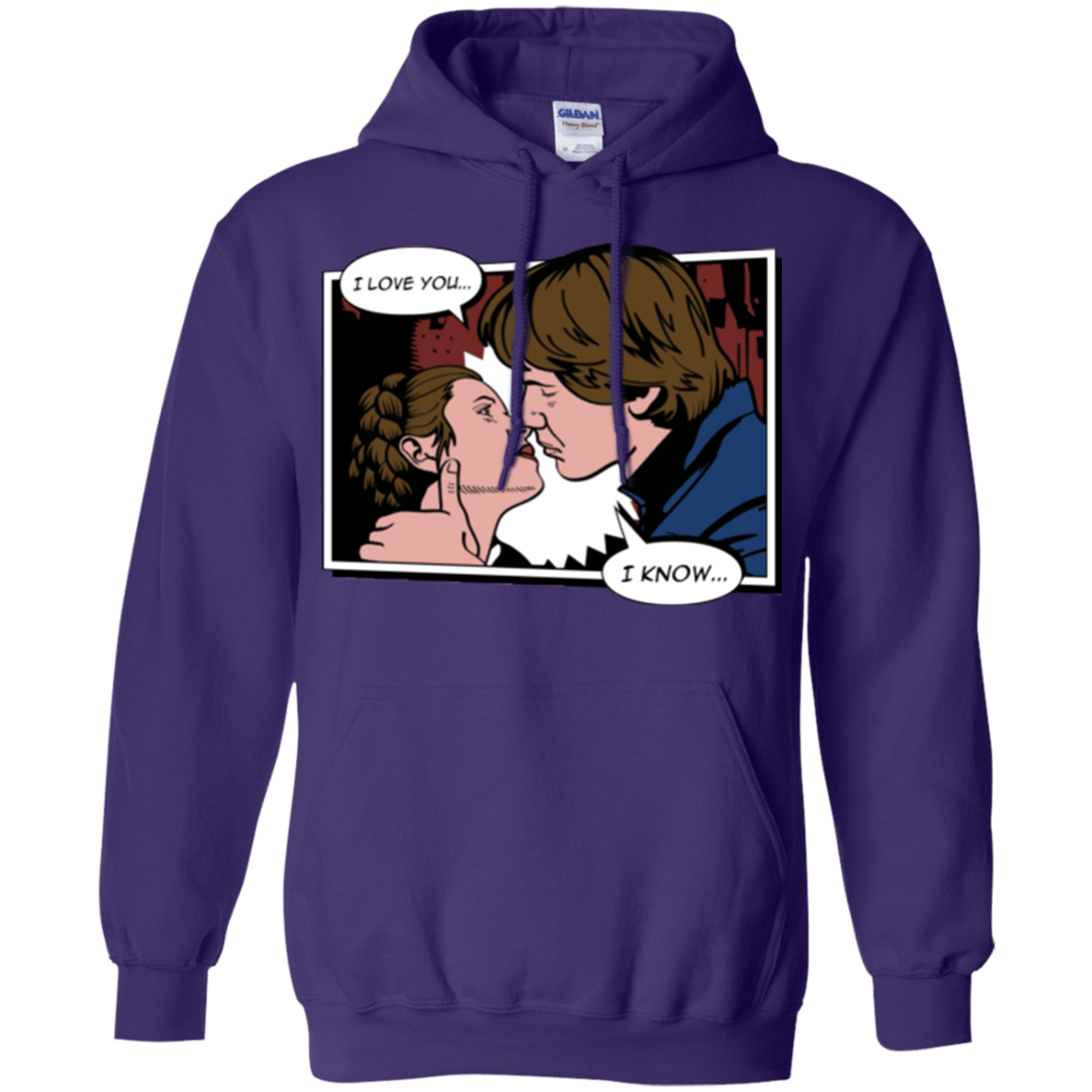 Sweatshirts Purple / S Rebelstein Kiss Pullover Hoodie