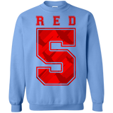 Sweatshirts Carolina Blue / Small Red 5 Crewneck Sweatshirt