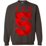 Sweatshirts Dark Chocolate / Small Red 5 Crewneck Sweatshirt