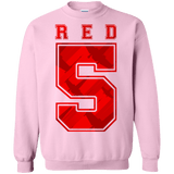 Sweatshirts Light Pink / Small Red 5 Crewneck Sweatshirt