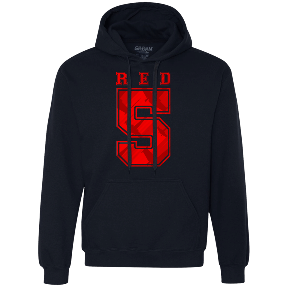 Sweatshirts Navy / Small Red 5 Premium Fleece Hoodie