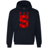 Sweatshirts Navy / Small Red 5 Premium Fleece Hoodie