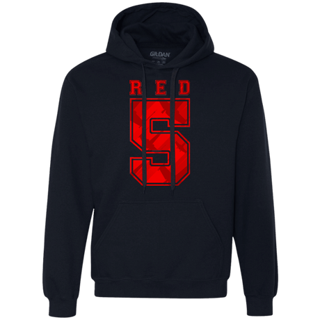 Sweatshirts Navy / Small Red 5 Premium Fleece Hoodie