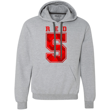 Sweatshirts Sport Grey / Small Red 5 Premium Fleece Hoodie