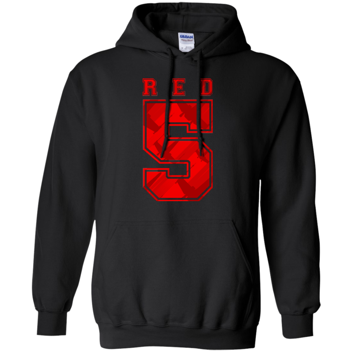 Sweatshirts Black / Small Red 5 Pullover Hoodie