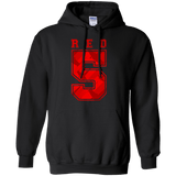 Sweatshirts Black / Small Red 5 Pullover Hoodie