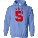 Sweatshirts Carolina Blue / Small Red 5 Pullover Hoodie