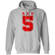 Sweatshirts Sport Grey / Small Red 5 Pullover Hoodie