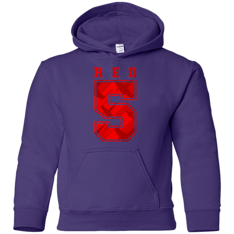 Sweatshirts Purple / YS Red 5 Youth Hoodie