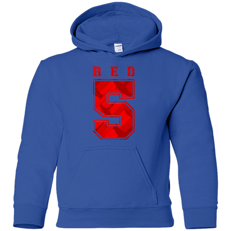 Sweatshirts Royal / YS Red 5 Youth Hoodie