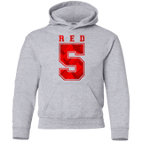 Sweatshirts Sport Grey / YS Red 5 Youth Hoodie