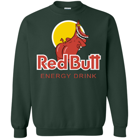 Sweatshirts Forest Green / Small Red butt Crewneck Sweatshirt