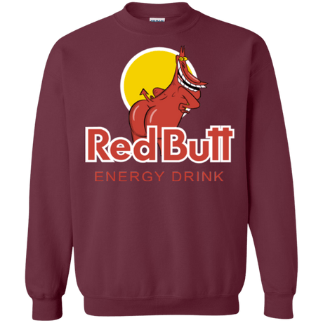 Sweatshirts Maroon / Small Red butt Crewneck Sweatshirt