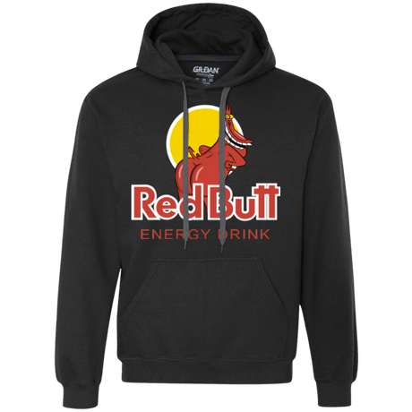 Sweatshirts Black / Small Red butt Premium Fleece Hoodie