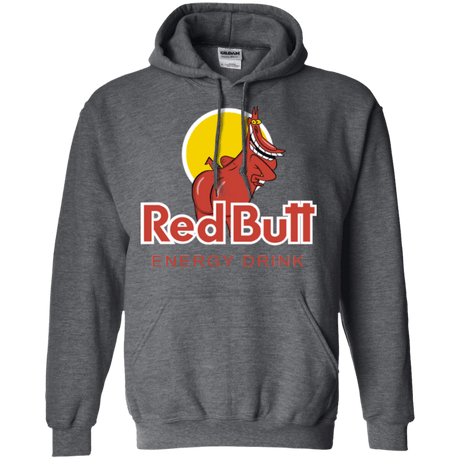 Sweatshirts Dark Heather / Small Red butt Pullover Hoodie