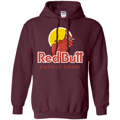 Sweatshirts Maroon / Small Red butt Pullover Hoodie