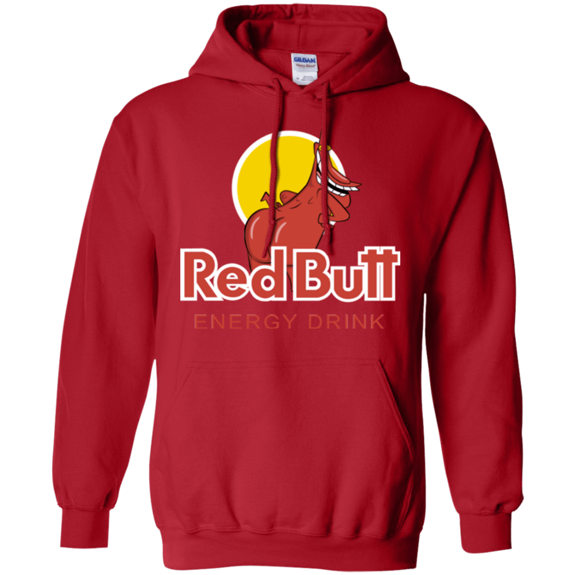 Sweatshirts Red / Small Red butt Pullover Hoodie