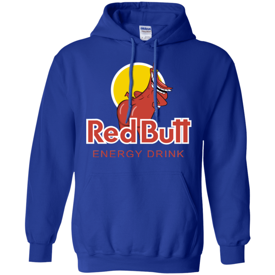 Sweatshirts Royal / Small Red butt Pullover Hoodie