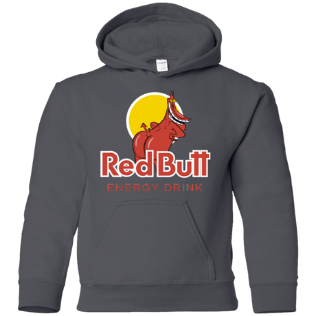 Sweatshirts Charcoal / YS Red butt Youth Hoodie