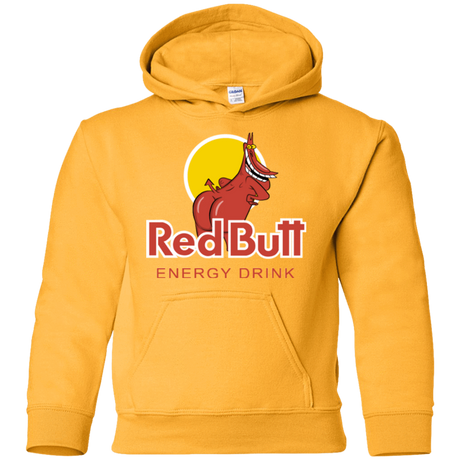 Sweatshirts Gold / YS Red butt Youth Hoodie