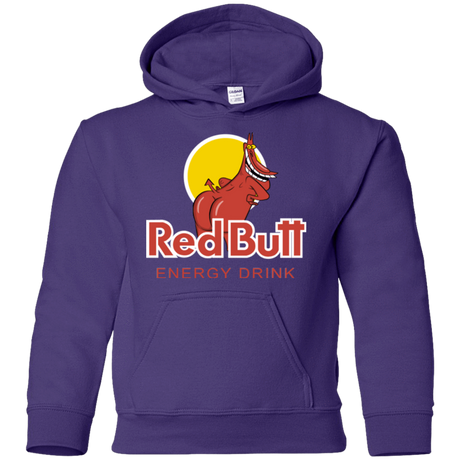 Sweatshirts Purple / YS Red butt Youth Hoodie