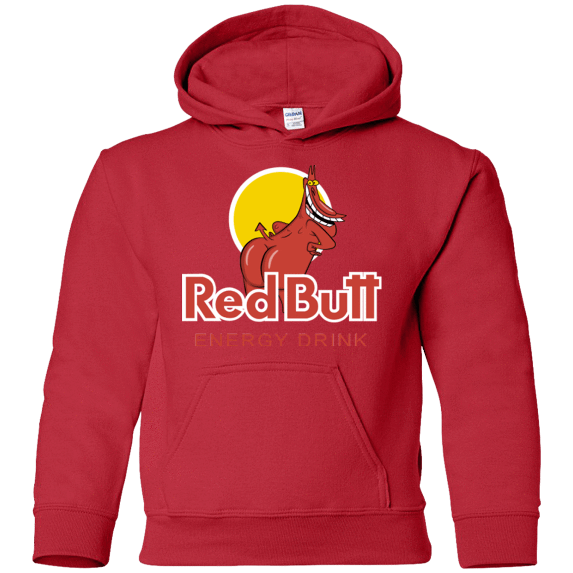 Sweatshirts Red / YS Red butt Youth Hoodie