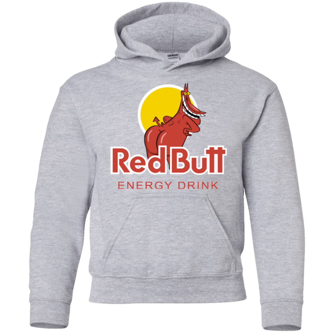 Sweatshirts Sport Grey / YS Red butt Youth Hoodie
