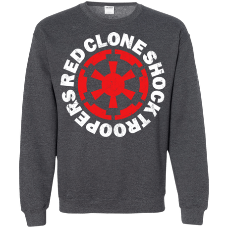 Sweatshirts Dark Heather / Small Red Clone Crewneck Sweatshirt