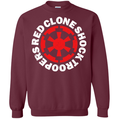 Sweatshirts Maroon / Small Red Clone Crewneck Sweatshirt