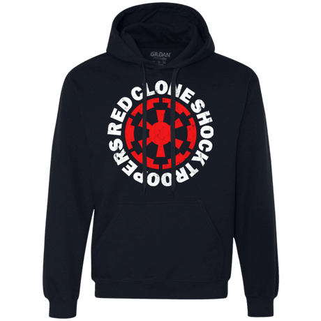 Sweatshirts Navy / Small Red Clone Premium Fleece Hoodie