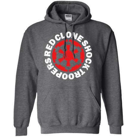 Sweatshirts Dark Heather / Small Red Clone Pullover Hoodie