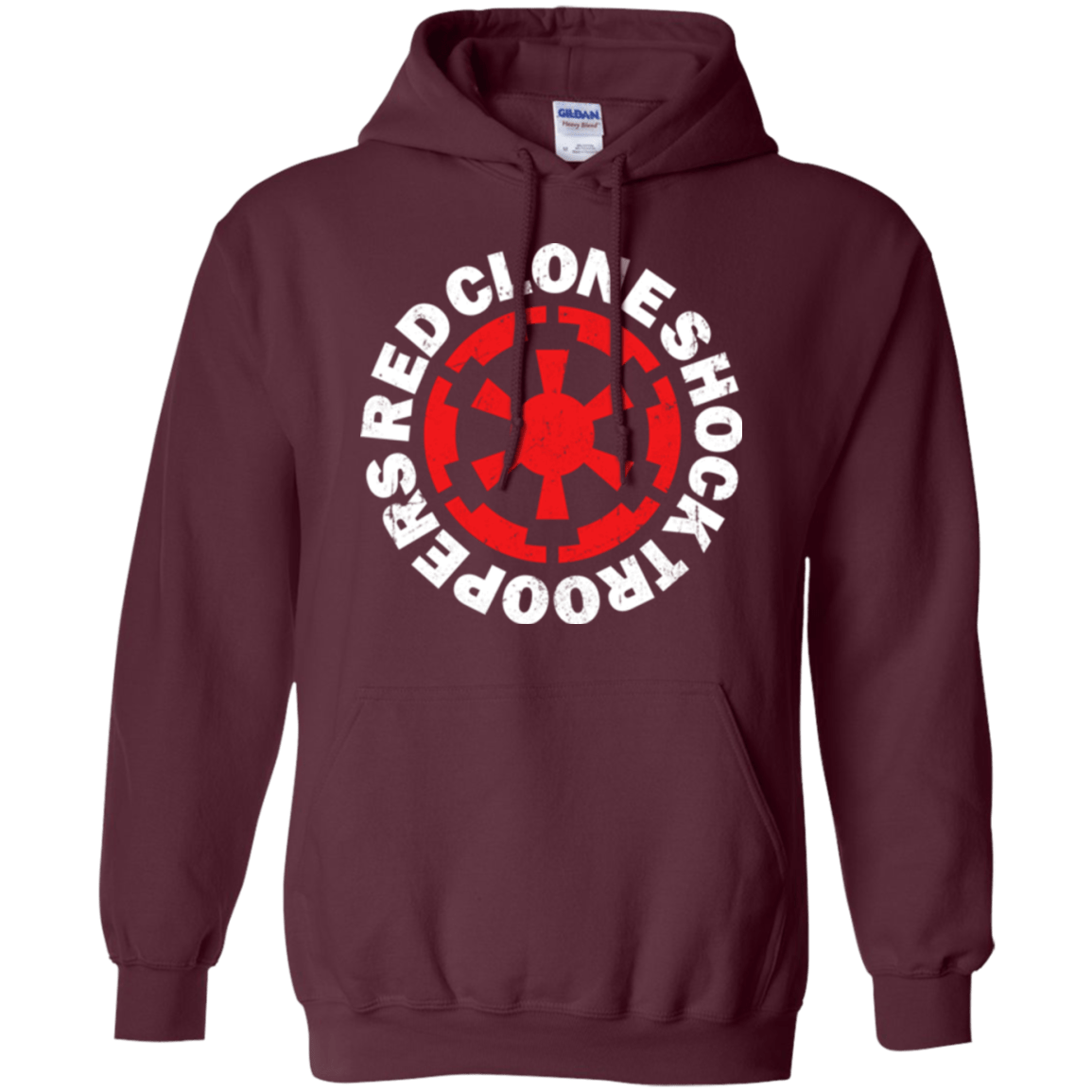 Sweatshirts Maroon / Small Red Clone Pullover Hoodie