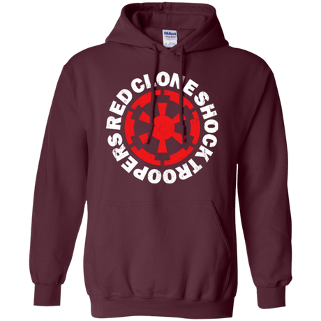 Sweatshirts Maroon / Small Red Clone Pullover Hoodie