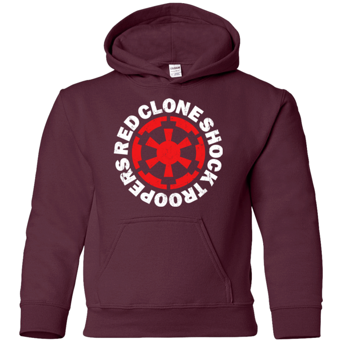 Sweatshirts Maroon / YS Red Clone Youth Hoodie