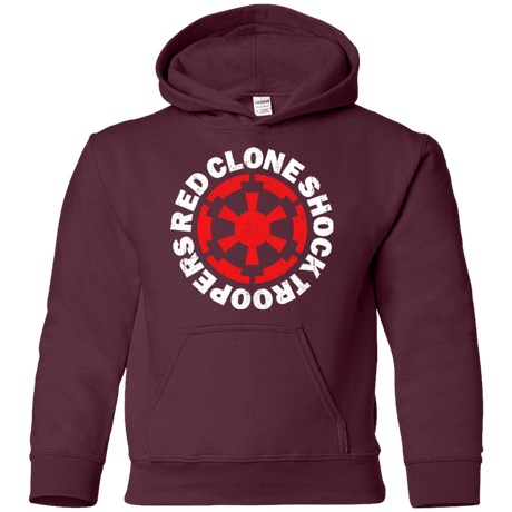 Sweatshirts Maroon / YS Red Clone Youth Hoodie