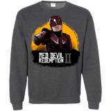 Sweatshirts Dark Heather / S Red Devil Redemptions Crewneck Sweatshirt